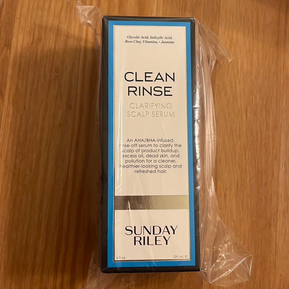 NWT Sunday Riley Clean Rinse Clarifying Scalp Serum